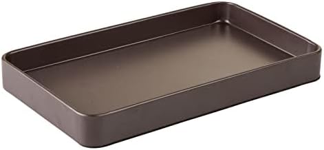 mDesign Modern Decorative Metal Guest Hand Towel Tray Holder Organizer by mDesign