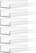upsimples Acrylic Wall Storage Shelves, 6 Pcs