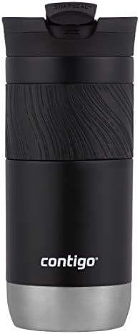 Contigo Byron Vacuum-Insulated Stainless Steel Travel Mug, Licorice
