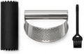 Stainless Steel Garlic Press with Silicone Peeler