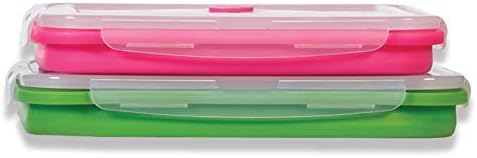 Flat Stacks Collapsible Storage Containers | Set of 2 Rectangle