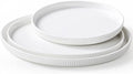 Dizada Round Serving Platters 3-Pack (12.8"/10.8"/8.8") - White