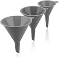 3Piece Plastic Kitchen Funnel Set, Multifunctional Funnels for Filling