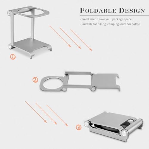 Pour Over Coffee Dripper Stand - Travel and Camping Gadgets Foldable