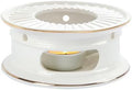 KAYCROWN Teapot Warmer, Ceramic Tea Warmer with Tealight Holder