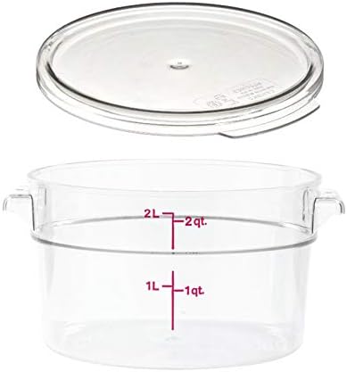 Cambro RFSCW2135 2-Quart Food Storage Container with Lid