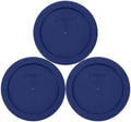 Pyrex 7200-PC (2-Cup) Blue Food Storage Lid (3-Pack) - Made in USA