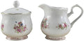 Bone China Porcelain Milk jug and Sugar Bowl Set for Coffee Tasting