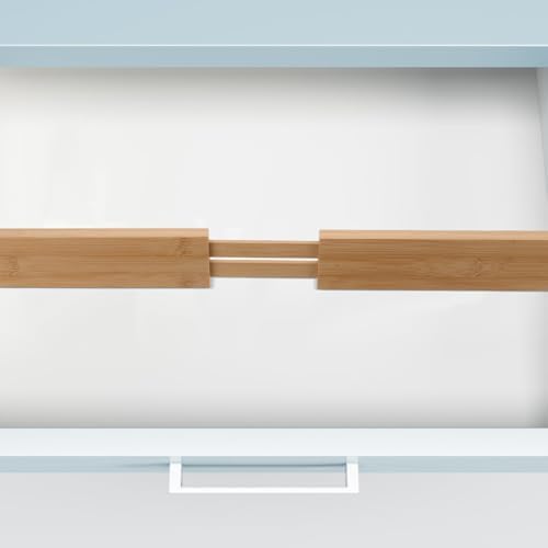 Adjustable Bamboo Drawer Divider, Expandable Organizer for Kitchen
