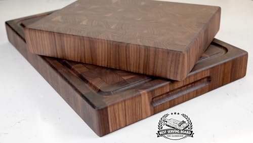 Walnut End Grain Cutting Board, Small 12 x 9 inches