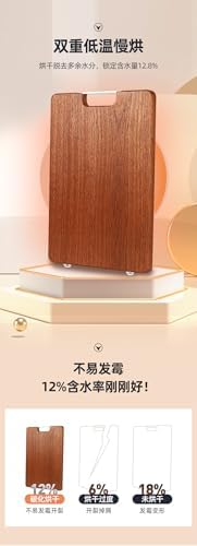 Wooden Cutting Board with Handle, Large Kitchen Chopping Block