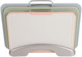 Cutting Board Set with Holder, Plastic Pp, Color Coded