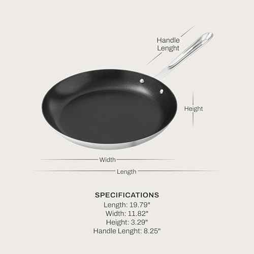 All-Clad D3 Pro Nonstick Stainless Steel 11" Crepe Pan, Made in the