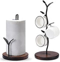 Paper Towel Holder and Mug Tree Set, Paper Roll Holder and Coffee Mug
