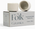 Folk Ceramics Leonard Ceramic Espresso Cups | Modern Stackable
