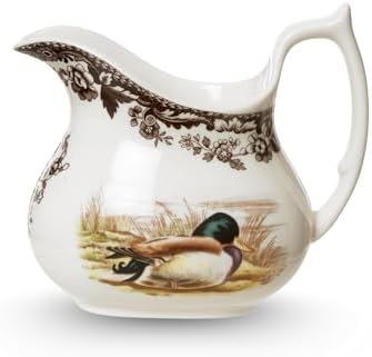 Spode Woodland Wildlife Mallard 8 oz Porcelain Creamer - Rustic