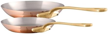 Mauviel M'200 B 2mm Polished Copper & Stainless Steel 2-Piece Frying