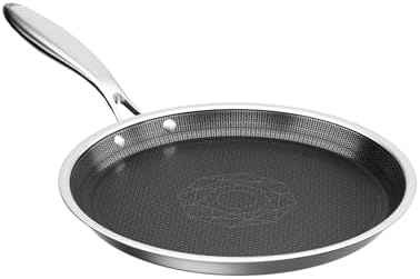 COOKER KING 9.5-inch Non-Stick Griddle, Crepe Pan for Pancakes