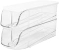 2pcs Drawer Egg Holder, Plastic Rack for Neat Fridge Organization