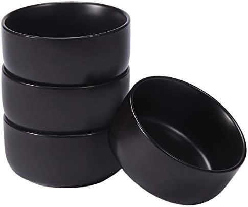 Aquiver 10 Ounces Ceramic Bowl Set - Porcelain Matte Small Bowls