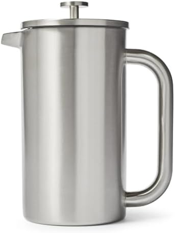 Sur La Table Stainless Steel French Press, 8 Cup, Silver