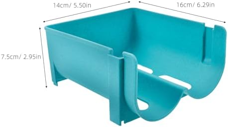 Stackable Can Storage Rack for Refrigerator and Pantry, Blue Plastic