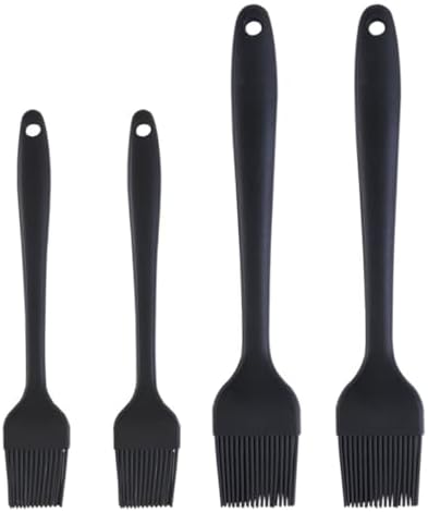 4 Pack Silicone Basting Brush Set, Heat Resistant Bbq Pastry Oil Brush