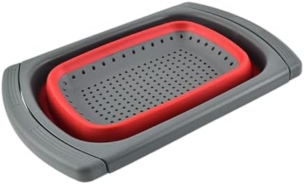 Produce Washing Tub, Expandable Sink Drain Tray, Multipurpose Pasta