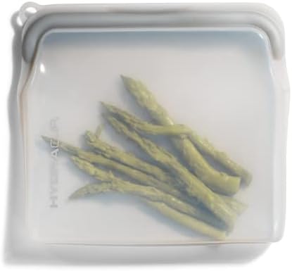 Hydra Cup Reusable Silicone Food Storage Bags for Meal Prep, 6 Pack
