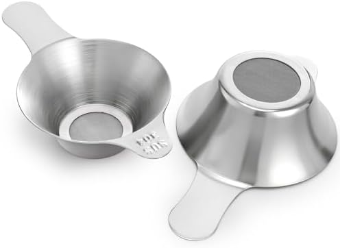 WUWEOT 6 Pcs Different Size Fine Mesh Tea Strainers, 304 Stainless