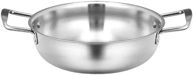 Paella Pan Cooking Pan Skillet Pan Stainless Steel 9.4 Inches for