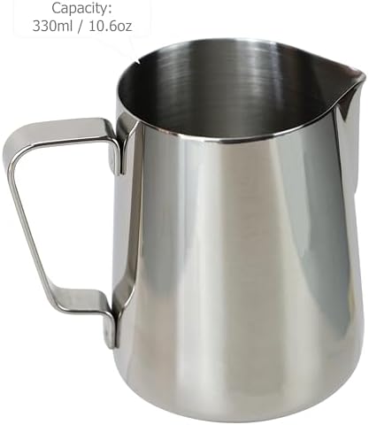 EIKS Stainless Steel Measuring Cup Steaming Pitcher Jug (350ml)