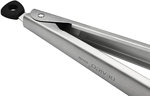 DEVICO 2Pcs 12 Inch 18/8 Stainless Steel Kitchen Tongs for Cooking
