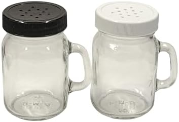 North Mountain Supply 4 Ounce Glass Mini Mug Mason Jars with Handles