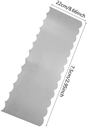 8.6 Inch Stainless Steel Cake Scraper Metal Scraper for Cake Smoother