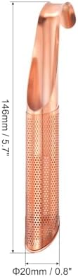 uxcell Tea Strainer with Fine Mesh, Stainless Steel Tea Steeper, Rose
