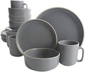 Gibson Home Zuma 16 Piece Round Kitchen Dinnerware Set, Dishes
