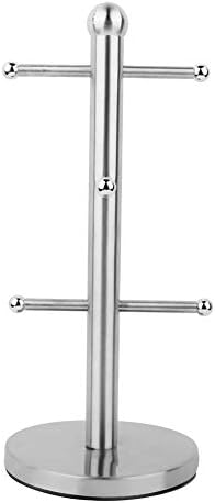 Mug Holder Tree, 6 Hooks Stainless Steel Coffee Cup Holder