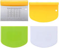 Suanyok Bench Dough Cutter-Flexible Plastic Bowl Scraper Baking Tools