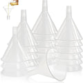 Tebery 20 Pack Plastic Funnels Set, 4.7 Inch Wide Mouth Funnel for