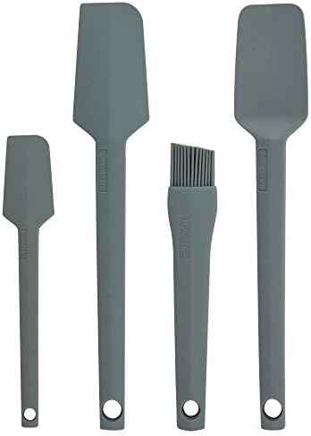 Taste of Home 4 Piece Ash Gray Silicone Utensil Set - Includes