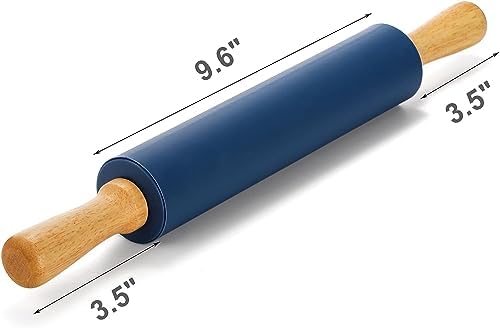Yopay 4 Pack Silicone Rolling Pin for Baking, Non Stick Large 17 Inch