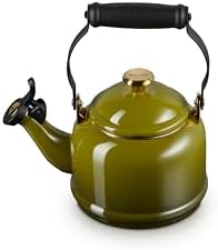 Le Creuset 1.25 qt Olive Enamel Tea Kettle