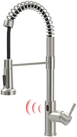 GIMILI Touchless Kitchen Faucet, Pull-Down Sprayer, Brushed Nickel