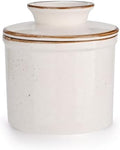 French Butter Dish, Butter Crock for Counter with Water Line, Ceramic