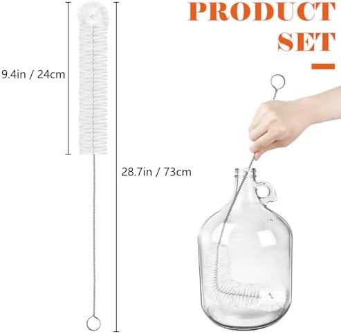 Artcome 3Pcs Ultimate 29" Long Handle Carboy Brush Set for