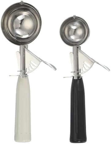 uxcell 2pcs Stainless Steel Ice Cream Scoop with Trigger, Cookie Scoop