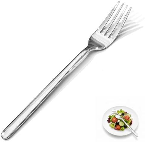 KINGSTONE 4-Piece 6.7-Inch Salad Forks, 18/10 Stainless Steel Dessert