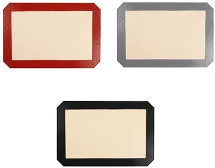 Silicone Baking Mats,30X21Cm Cut Corner Silicone Baking Mat Nonstick