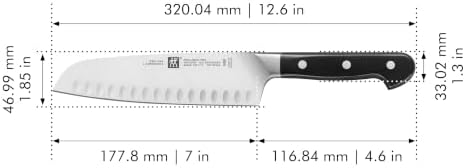 ZWILLING Pro 7" Hollow Edge Santoku Knife